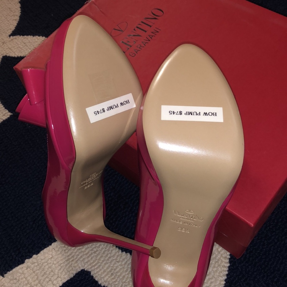 Valentino Peep-toe Platform Pumps - 38.5/Pink (Never Worn; Comes in Box) - Picture 4 of 4